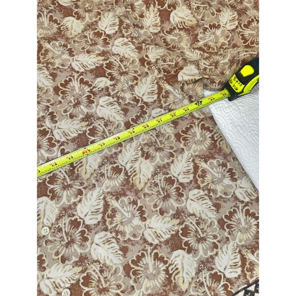 Vtg Retro St. John's Bay Button Up Linen & Cotton Hawaiian Shirt size lg - Picture 6 of 7